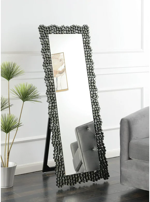 Coaster Textural Frame Cheval Floor Mirror