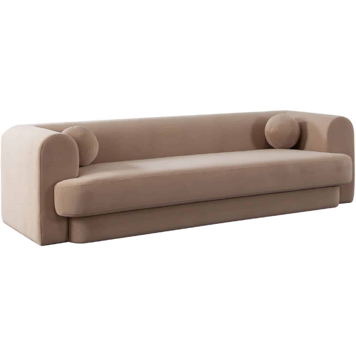 form performance velvet sofa