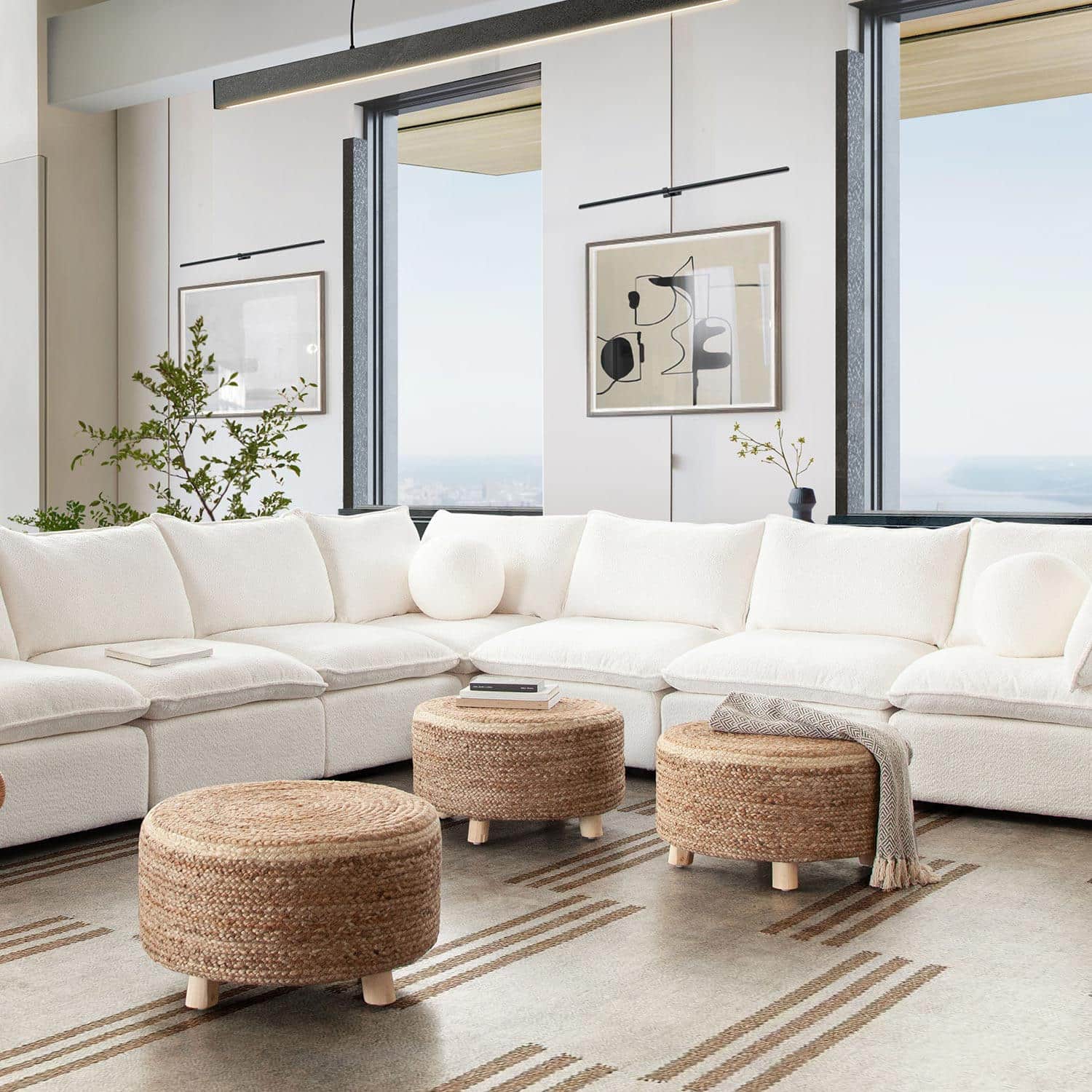 diamond sofa round stool
