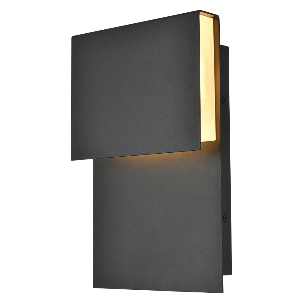 Elegant™ Raine LDOD4029BK Integrated Led Wall Sconce - Black
