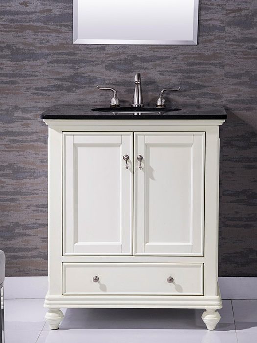 Elegant™ - Otto VF-1023 30" Wide Single Bathroom Vanity Set - white is a pleasant color that visually enlarges your bathroom