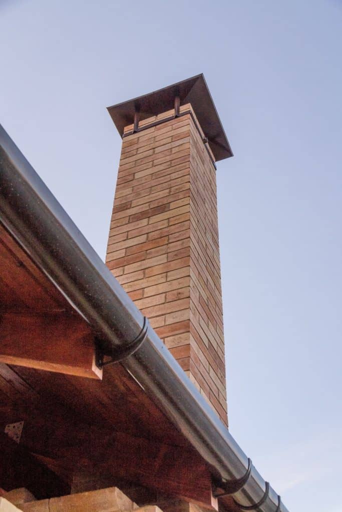 Existing Fireplace Chimney Sky