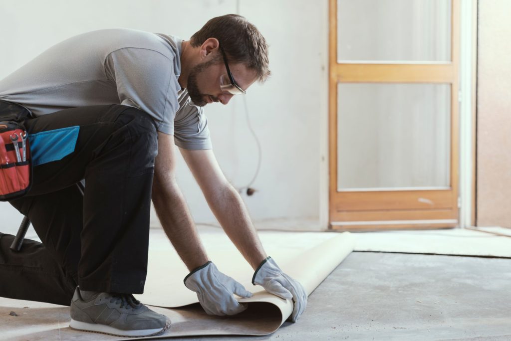 Floor Coverings Linoleum Easy of Cleaning