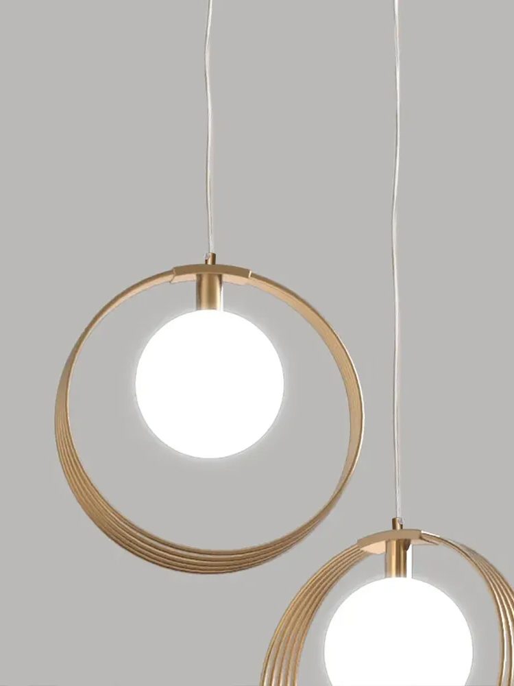 3-Light Globe Shade Pendant Light