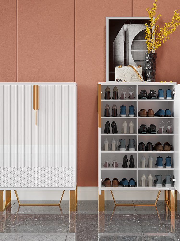HMR Aro Modern Shoe Cabinet with Doors