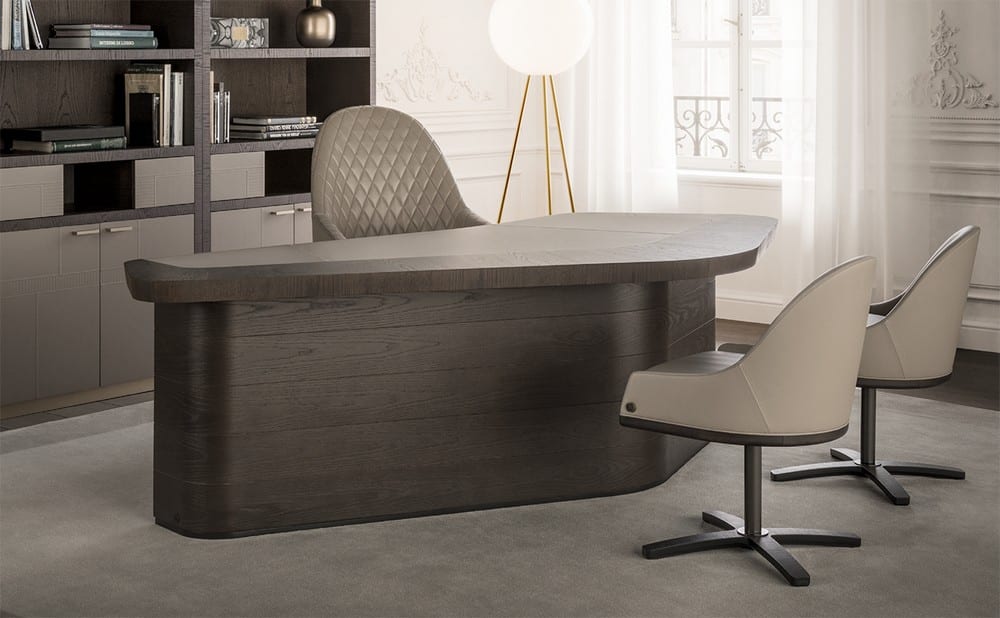 Contemporary Desk White