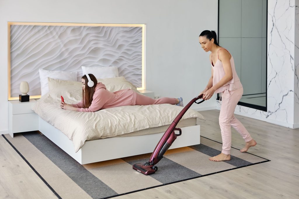 House Interior Cleaning Bedroom Sisters