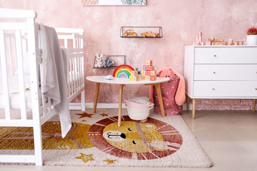 House Interior Cleaning Children`s Room Girl Room