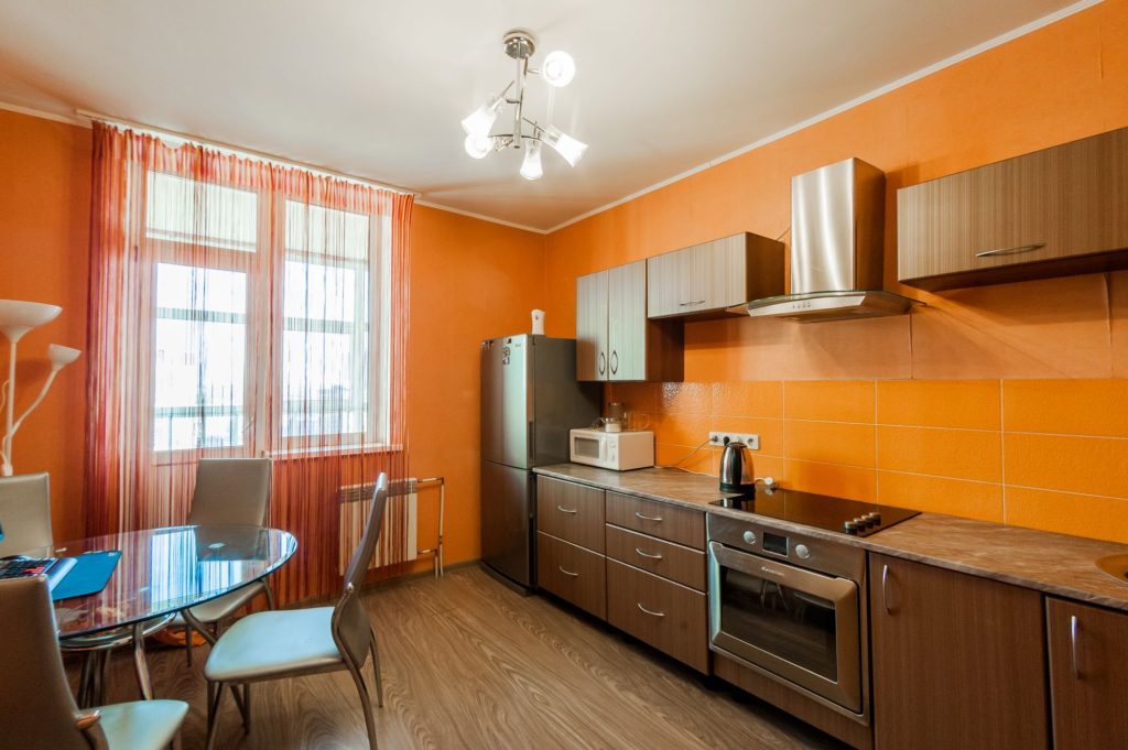 House Interior Cleaning Kitchen Orange