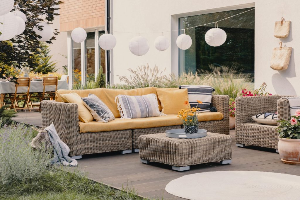 Ideal Patio Sofa Yellow House