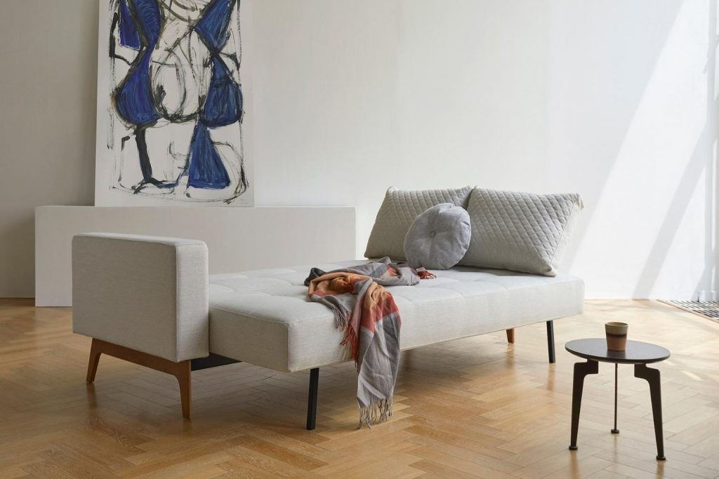 Innovation Living Cassius Quilt Dark Wood Sofa Bed