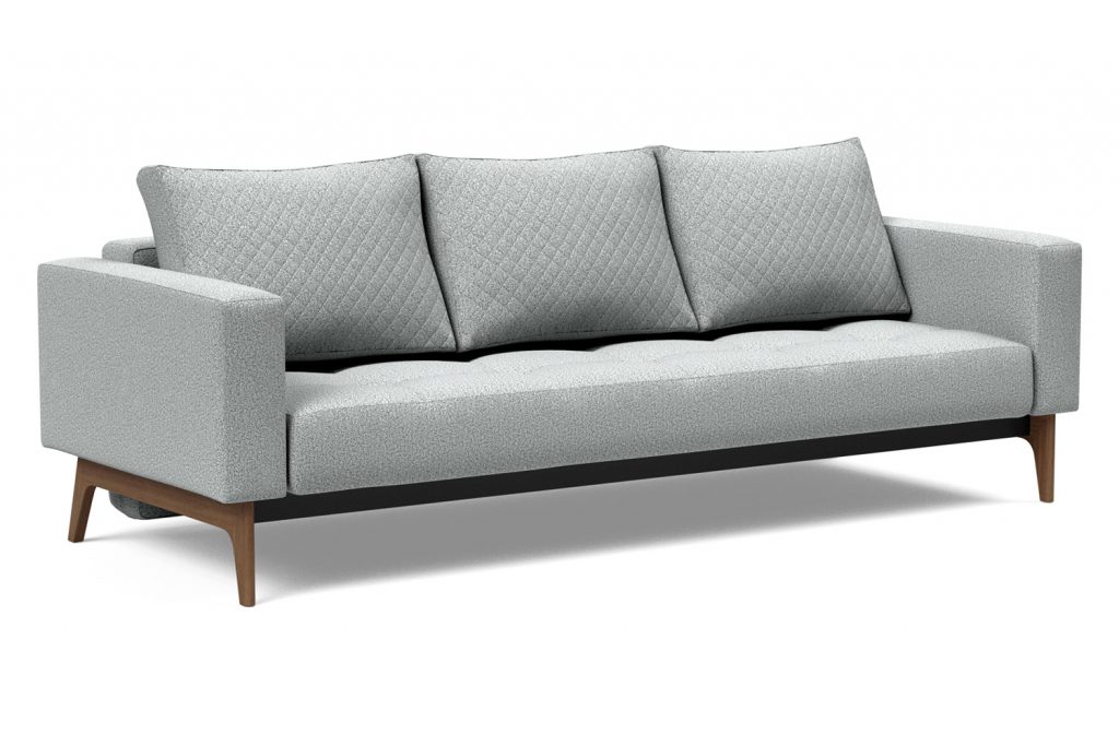 Innovation Living Cassius Quilt Dark Wood Sofa Bed