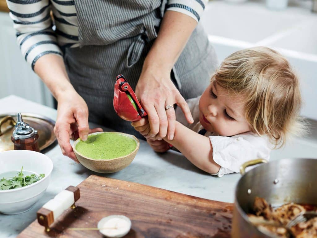 Kid In Kitchen Cooking