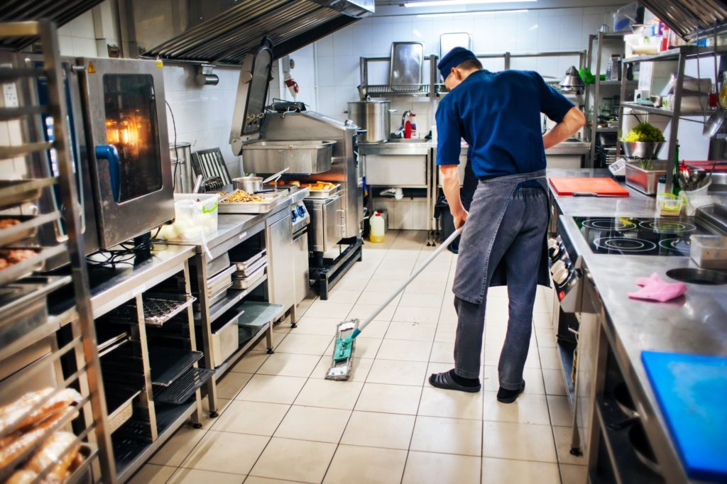 Kitchen Cleaning Floor Big