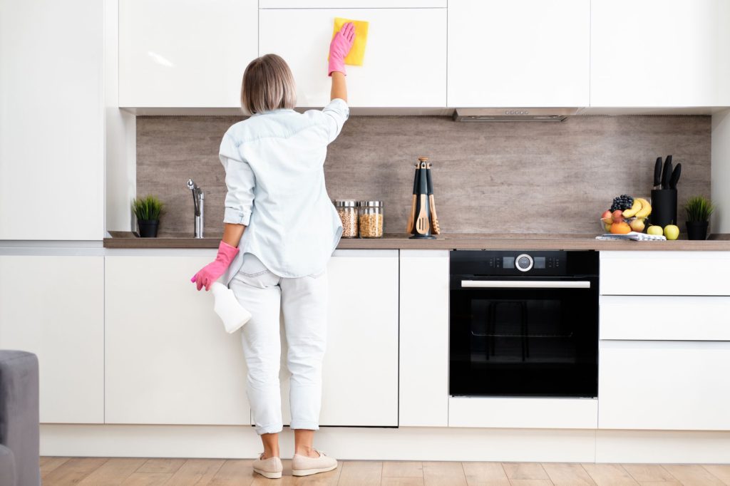 Kitchen Cleaning Shelves