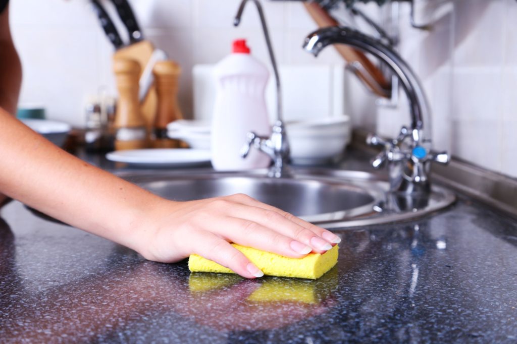 Kitchen Cleaning Work Surfaces