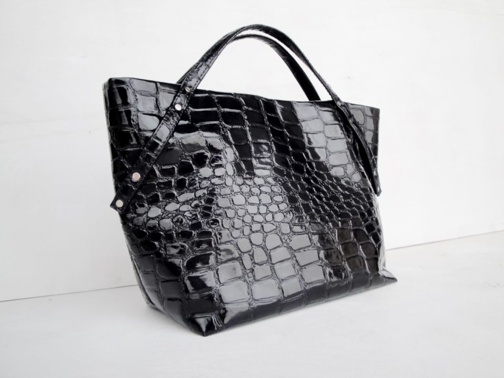 Leather Woman Bag Black