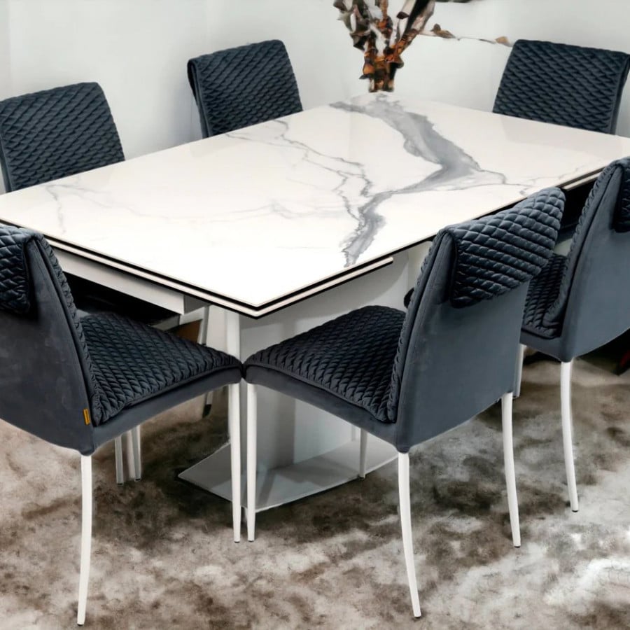alberto maxima dining set gray