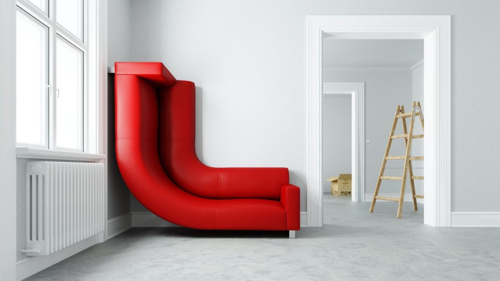 Narrow Room Design Red