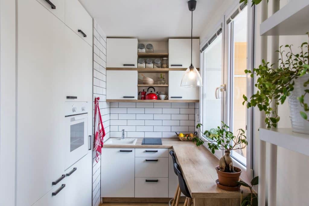 Narrow Room Design Kitchen Window