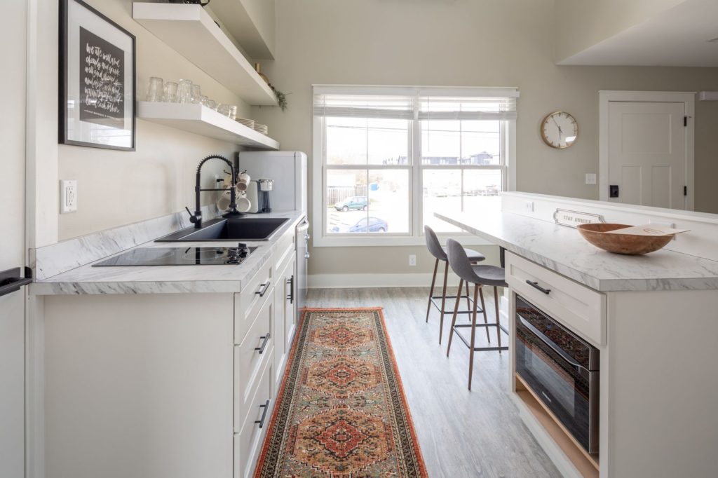 Narrow Room Design Kitchen Long Kitchen Carpet