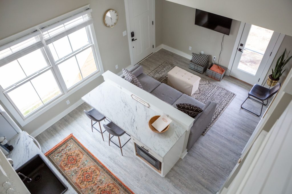 Narrow Room Design Kitchen Top View Small Appartment