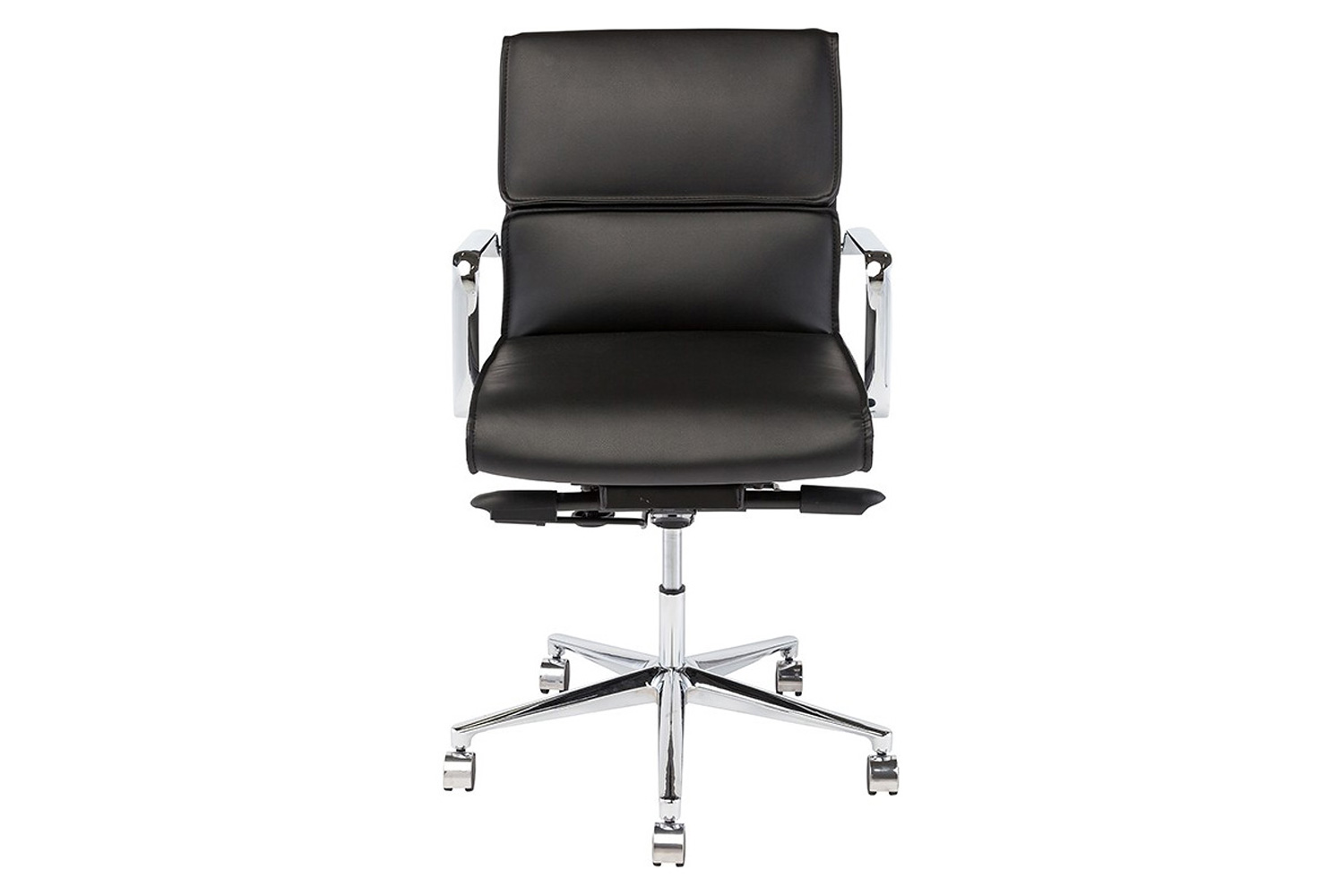 Nuevo™ Lucia Office Chair - Black Naugahyde Seat