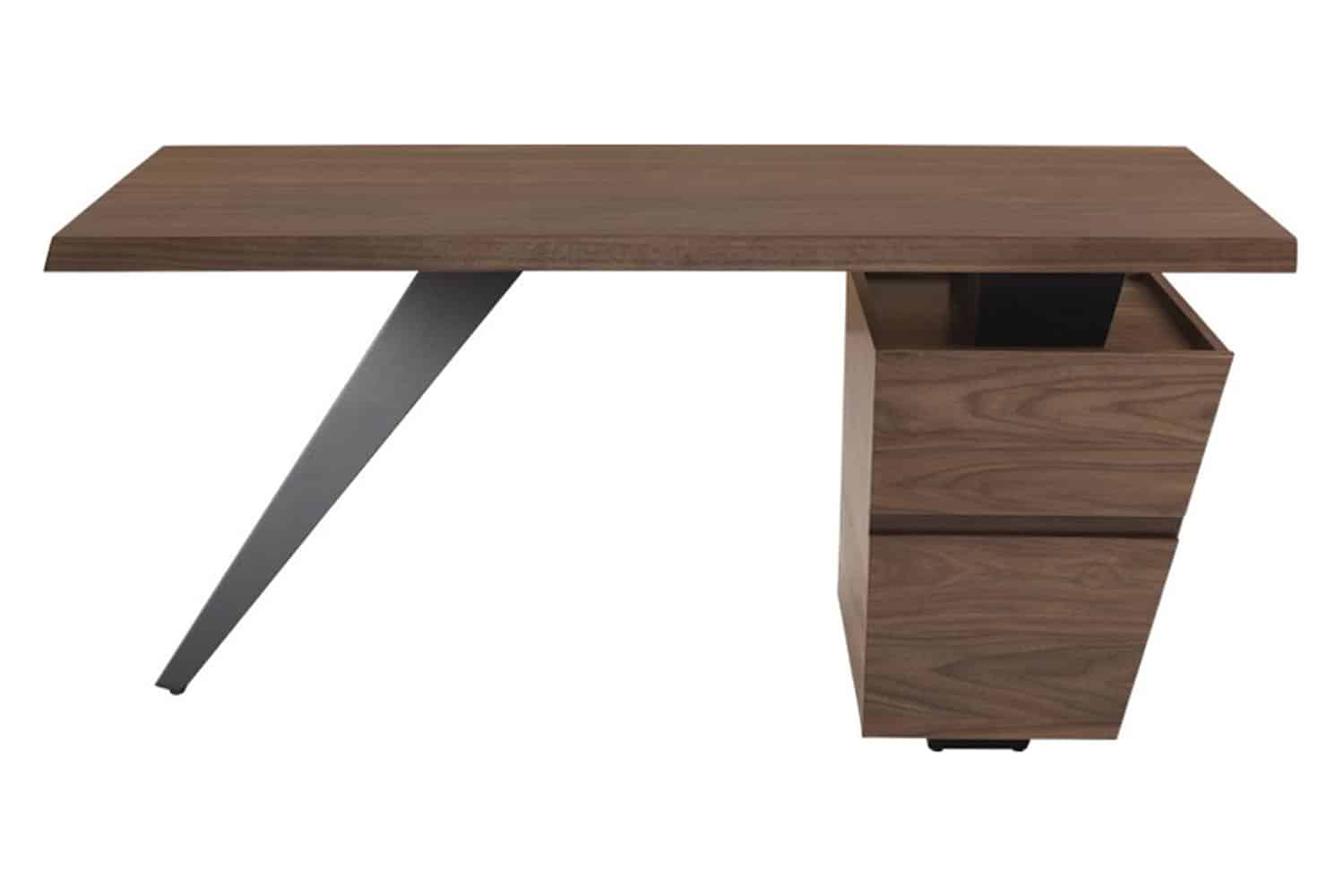 Nuevo™ - Styx Desk Walnut Veneer Top