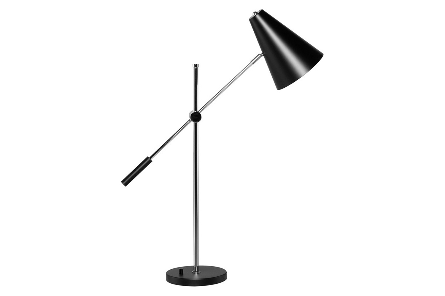 Nuevo™ Tivat Table Light - Matte Black Steel Shade - A stylish and modern black lamp for the office