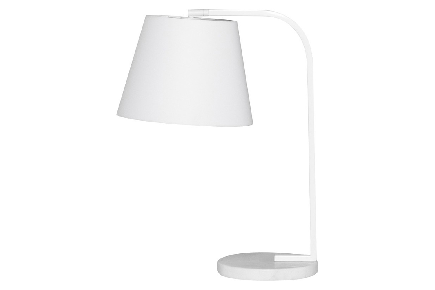 Nuevo™ - Beton Table Light White Fabric Shade
