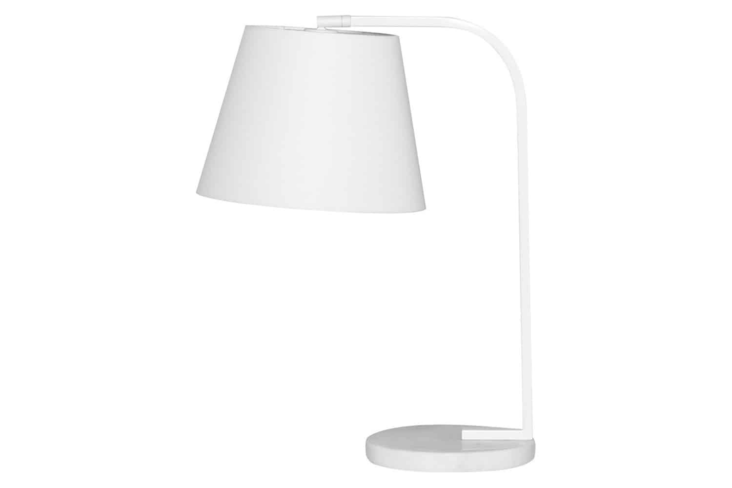 Nuevo™ - Beton Table Light White Fabric Shade
