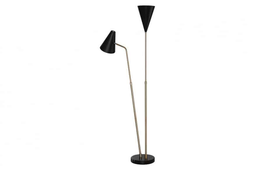 Nuevo™ - Celika Floor Light Black Steel Shade