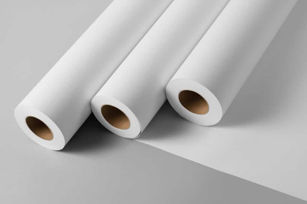 Paper Wallpaper Rolls White