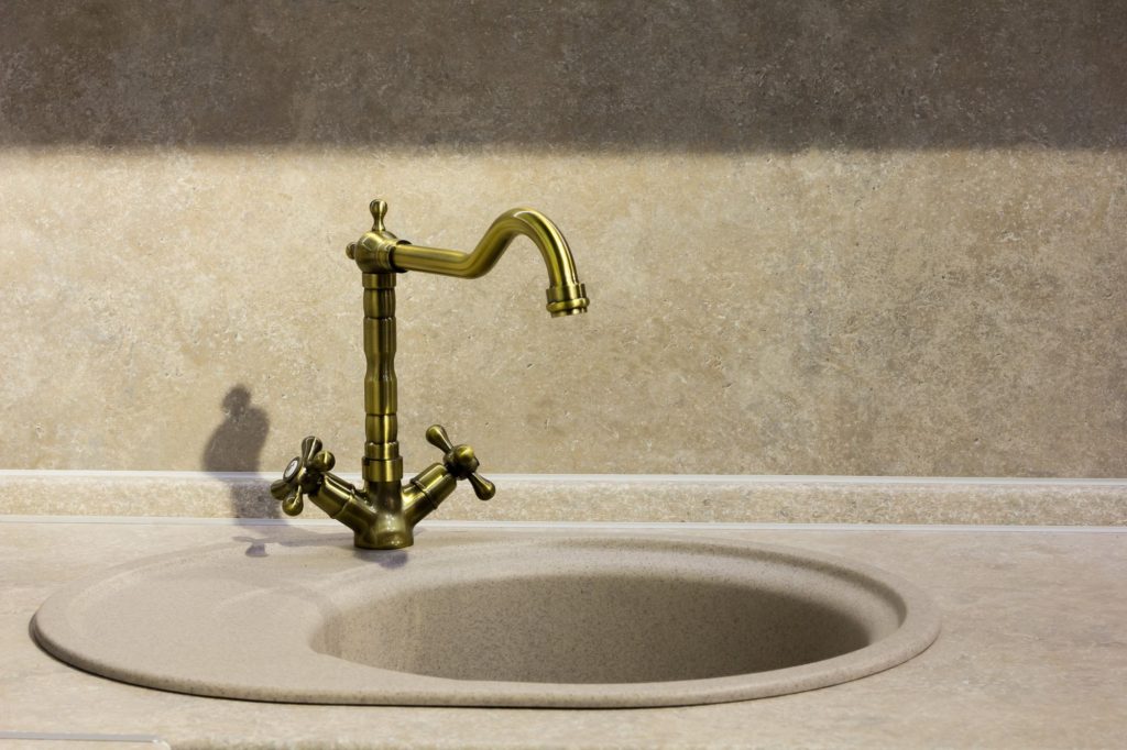 Popular Material For Kkitchen Sinks Artificial Stone Bronze