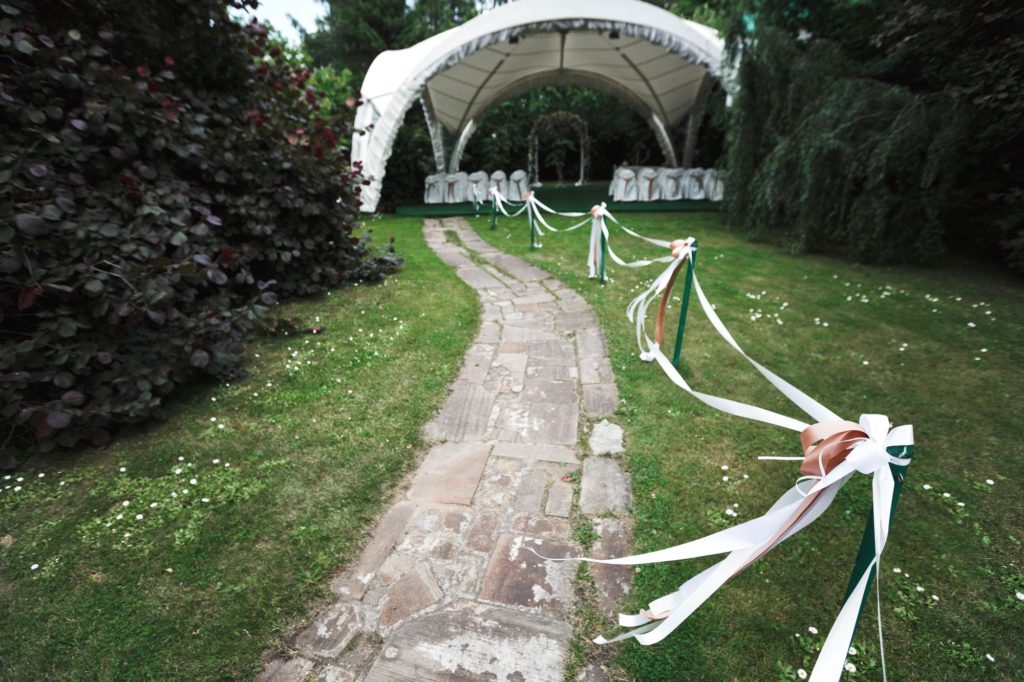 Ribbons Backyard Decoration Scene