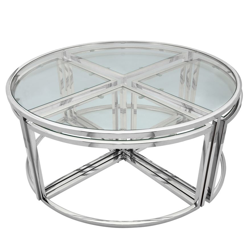 Sagebrook™ Metal Pull Out Coffee Table - Silver
