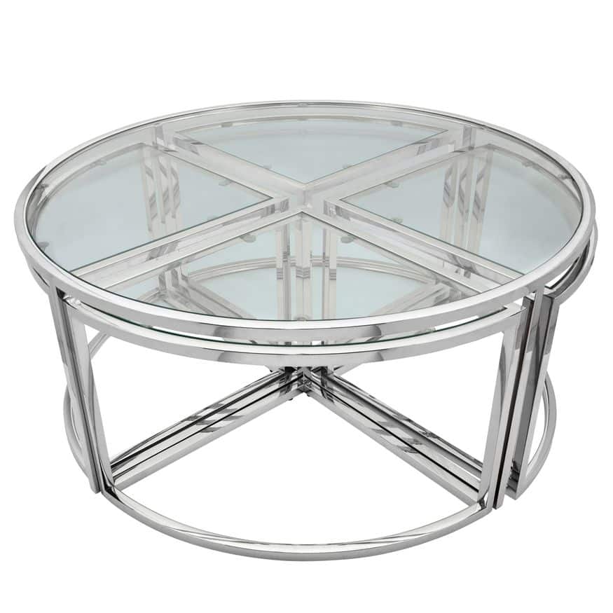 Sagebrook™ Metal Pull Out Coffee Table - Silver