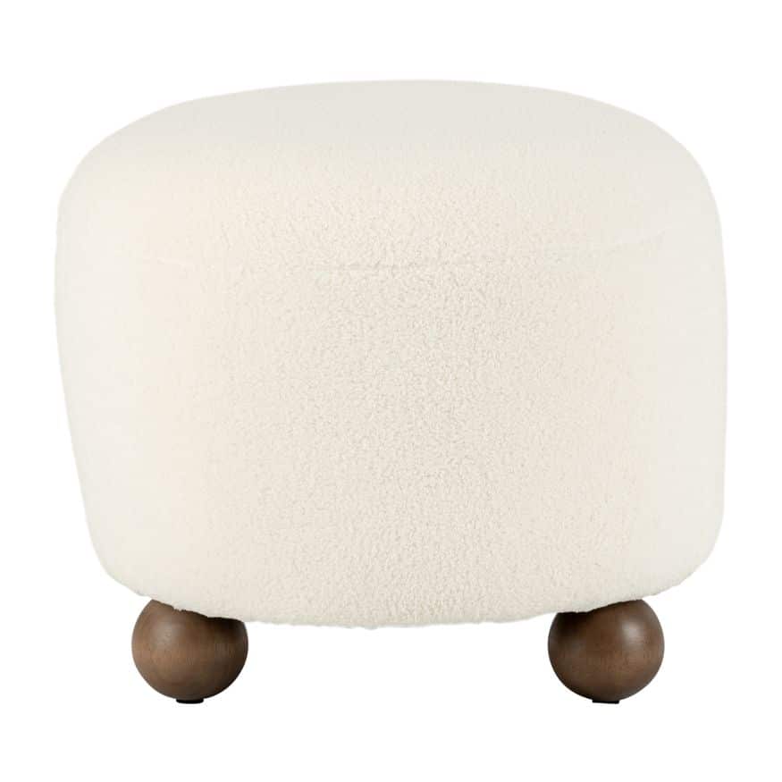 Sagebrook™ Round Ottoman With Ball Feet
