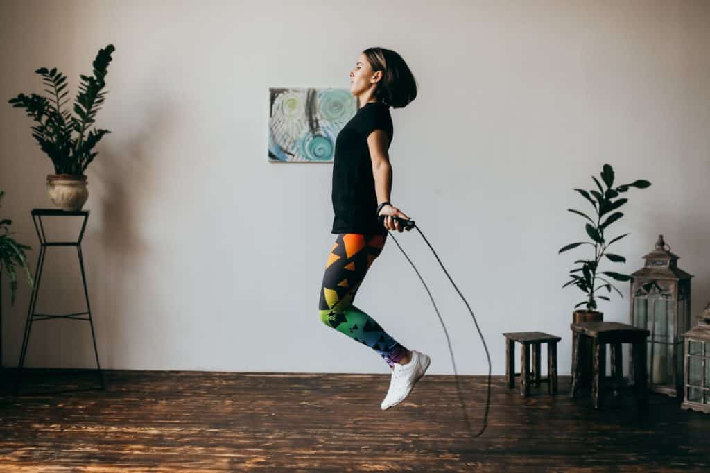 Skipping Rope Girl in Room