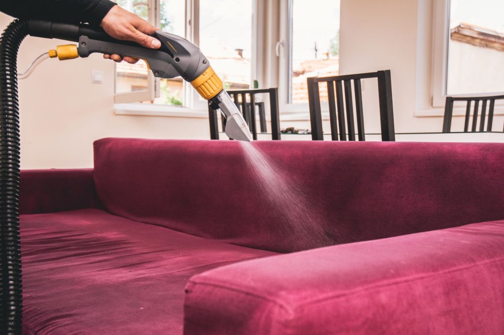 Soft and harmless furniture steam cleaning is cleaner compared to chemicals