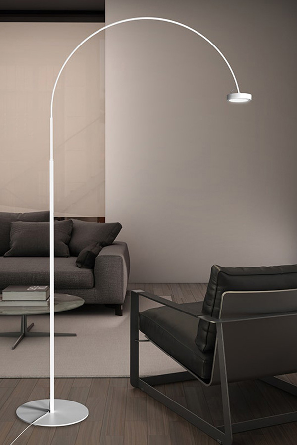 Sonneman™ Pluck LED Floor Lamp - Satin White, Large

