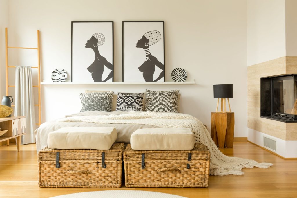 Themed Interior Decoration African Bed