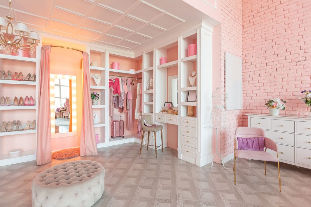 Themed Interior Decoration Princess Pink Furniture