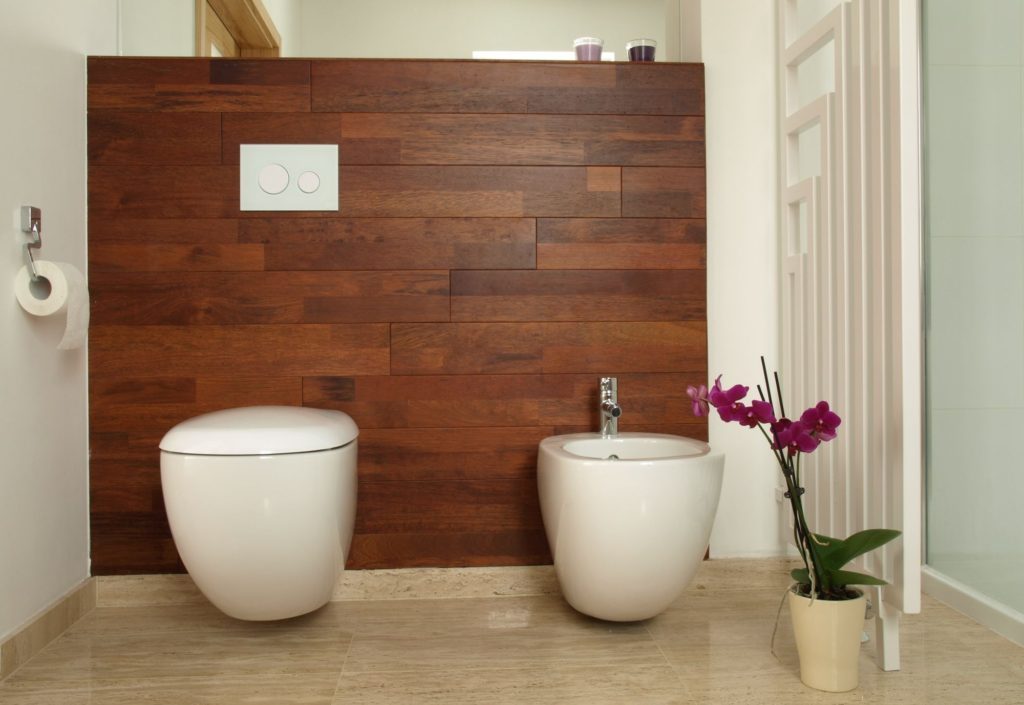 Toilet Sink Flower Wood Colour Wall Paper