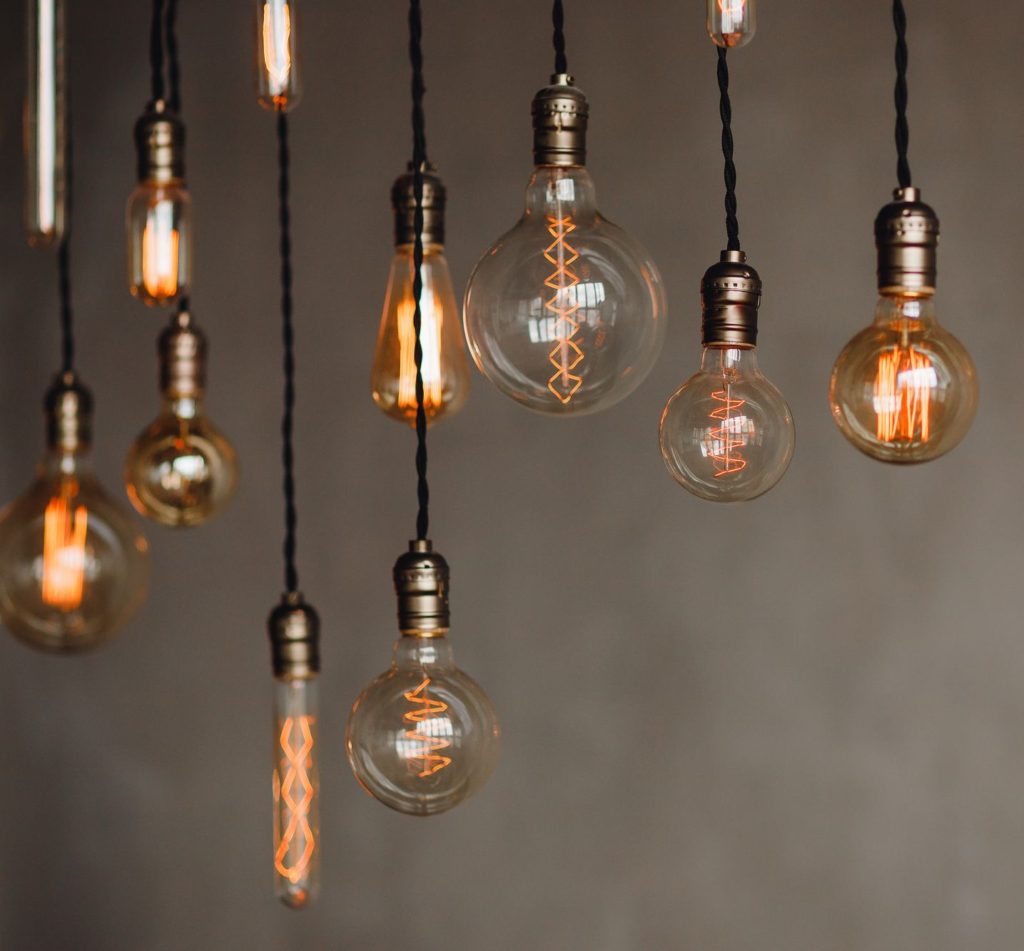 Traditional And Modern Industrial IInteriors Light Bulbs