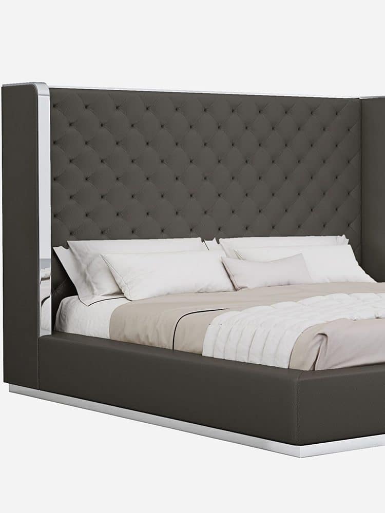 Whiteline™ Abrazo King Bed - Dark Gray