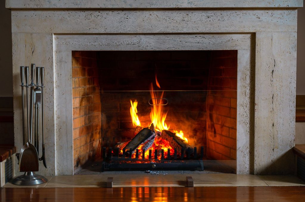Wood Burning Fireplace Floor