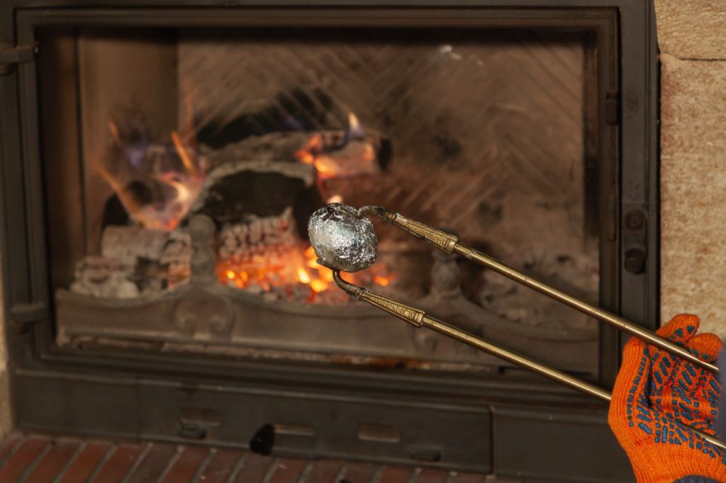 Wood Burning Fireplace Forceps Potato