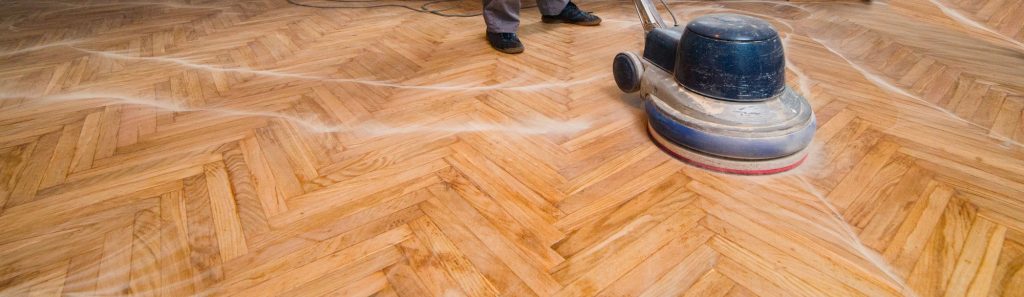 Parquet floor polishing renovation