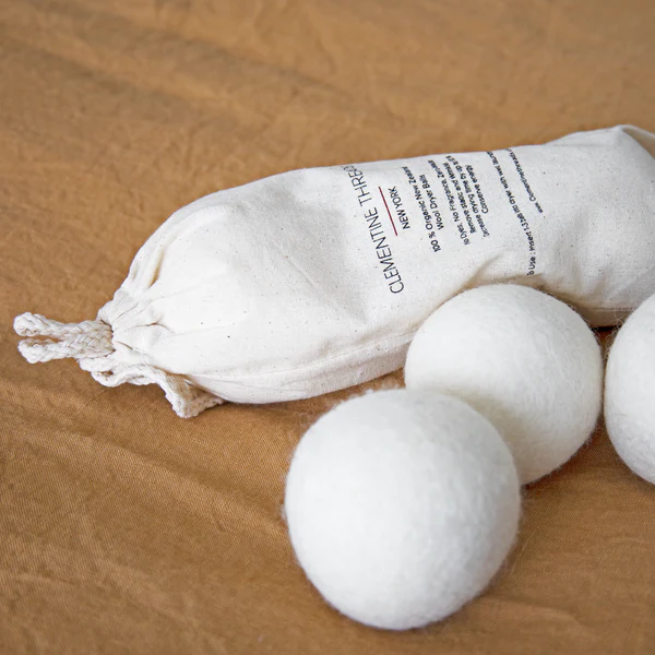 Clementine Threads Wool Dryer Balls Close Up